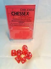 Chessex Mini 7-Die Red
